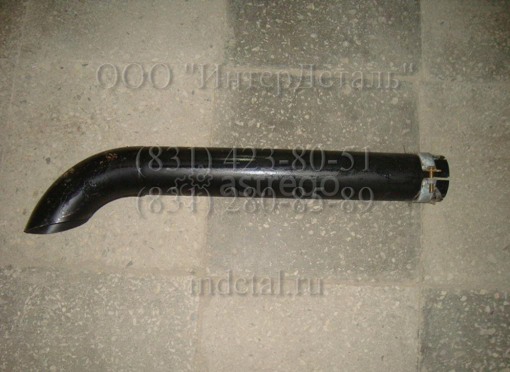 Труба глушителя Yuchai YC6108G с хомутом 1640H-1201200A Нижний Новгород - изображение 1