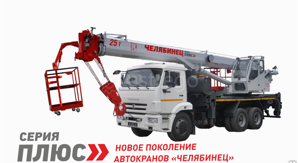 Кран-подъемник Челябинец КС-55732-22, 25 т, на шасси грузового автомобиля 65115 Новосибирск - изображение 1