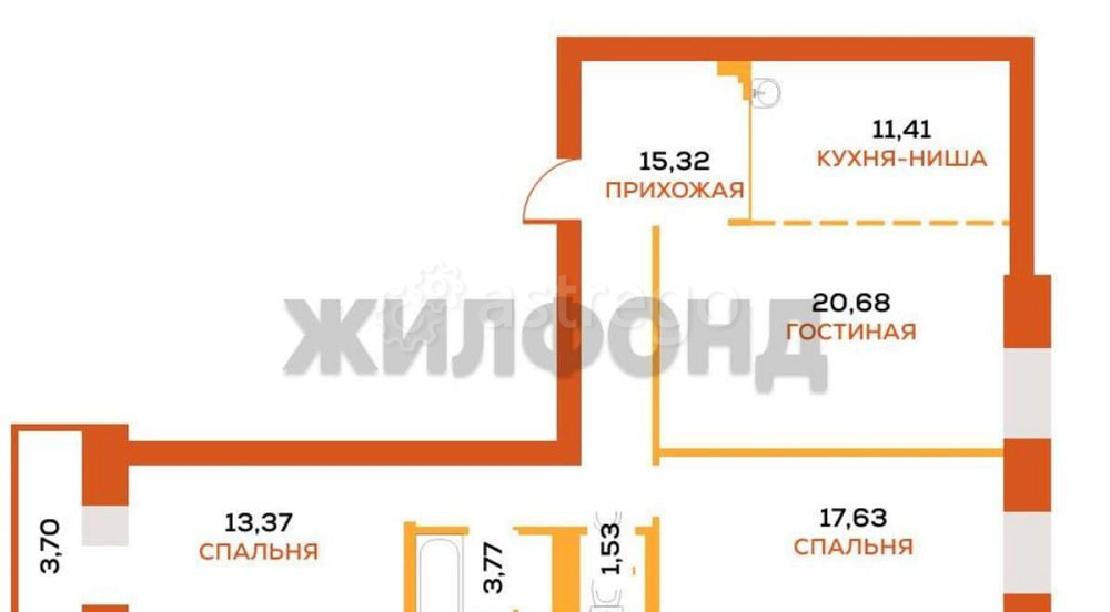 3-комн. квартира, 84 м2, 2/8 эт. Красноярск - изображение 9