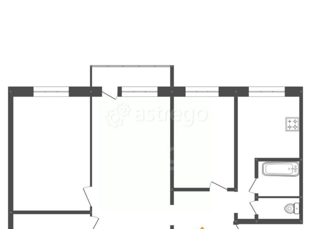 3-комн. квартира, 55.9 м2, 4/5 эт. Белогорск - изображение 7