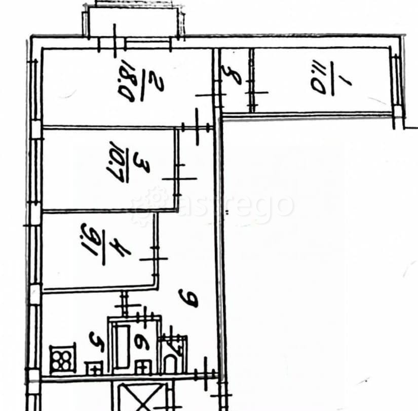 4-комн. квартира, 73.9 м2, 3/9 эт. Санкт-Петербург - изображение 3