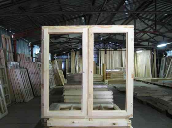 Окно (сосна) одинарное под двойное остекление ОДО(2) 10-10 с фурнитурой Барнаул