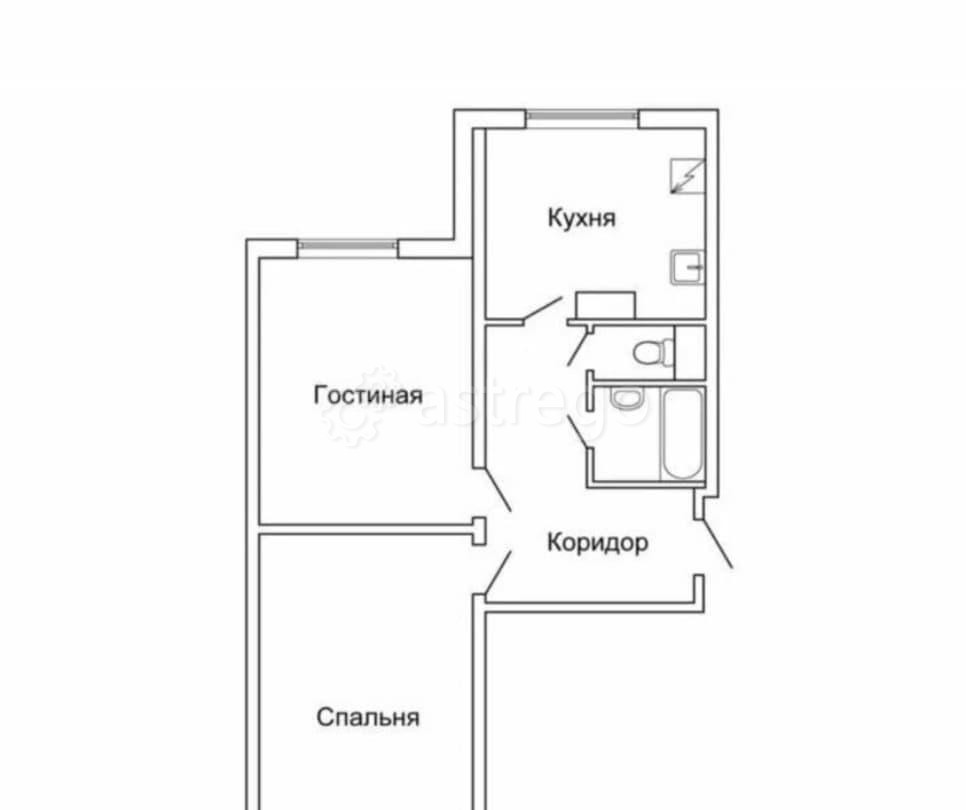 2-комн. квартира, 58.2 м2, 13/17 эт. Москва - изображение 6