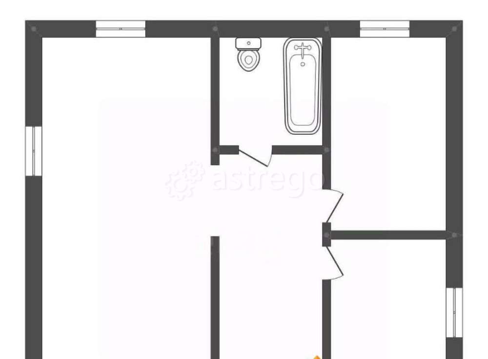 Дом, 69.3 м2, 15 соток, 1 эт. Белогорск - изображение 5