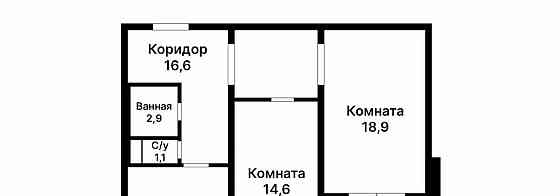 2-комн. квартира, 62 м2, 6/25 эт. Москва