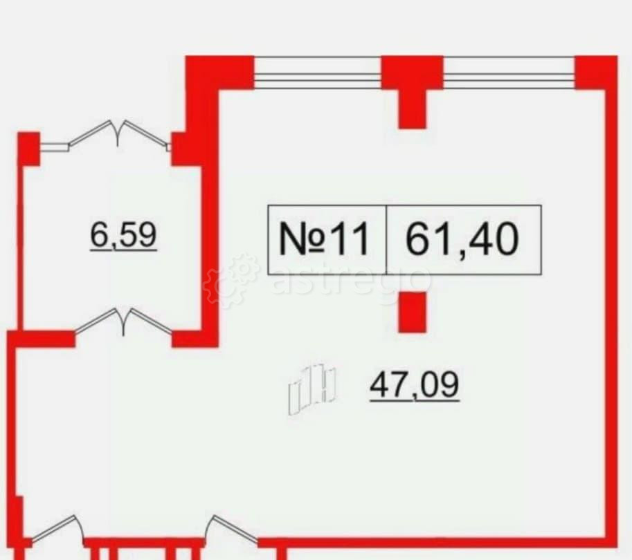 Свободного назначения, 61 м2 Санкт-Петербург - изображение 7