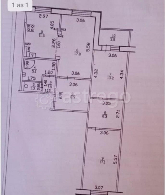 3-комн. квартира, 86.7 м2, 5/12 эт. Уфа - изображение 4