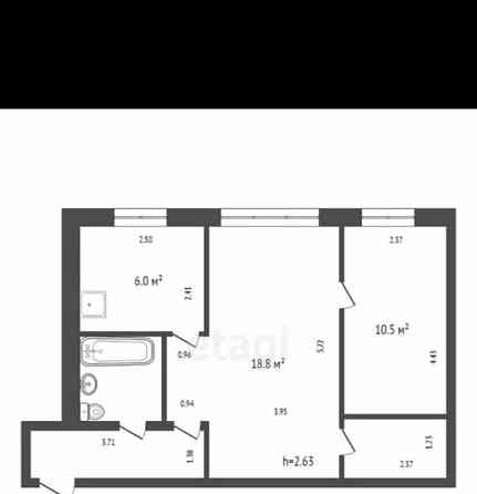 2-комн. квартира, 46 м2, 1/5 эт. Красноярск
