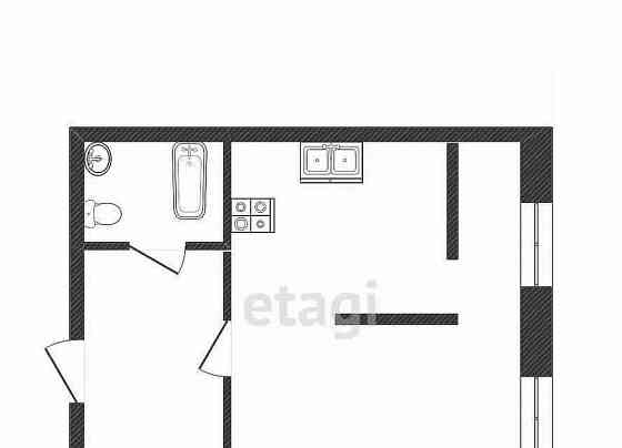 Студия, 28 м2, 1/5 эт. Белгород