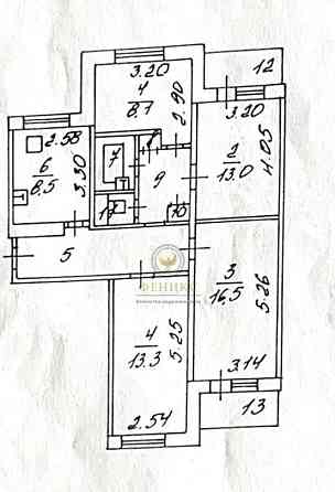 4-комн. квартира, 79.6 м2, 7/9 эт. Белгород