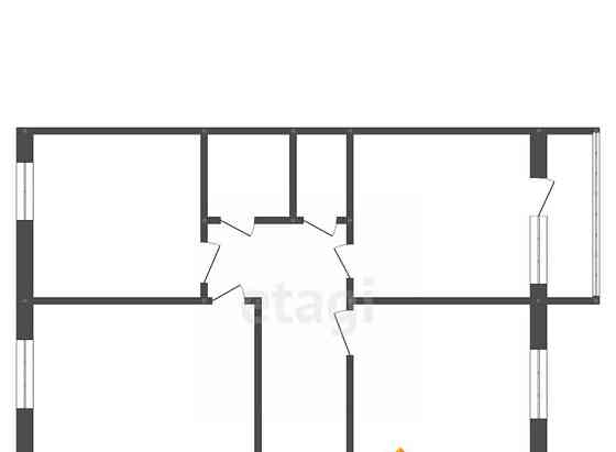 3-комн. квартира, 58 м2, 2/4 эт. Белогорск