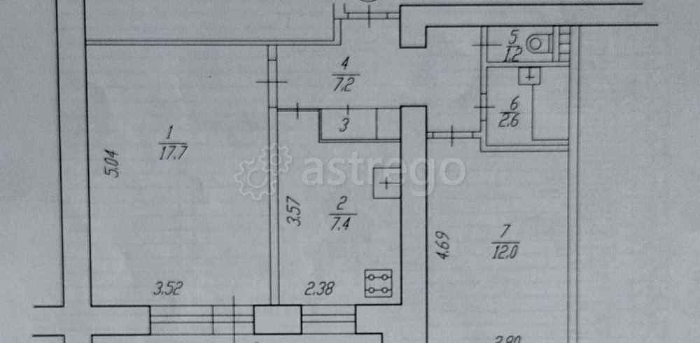 2-комн. квартира, 48.6 м2, 3/9 эт. Нефтекамск - изображение 1
