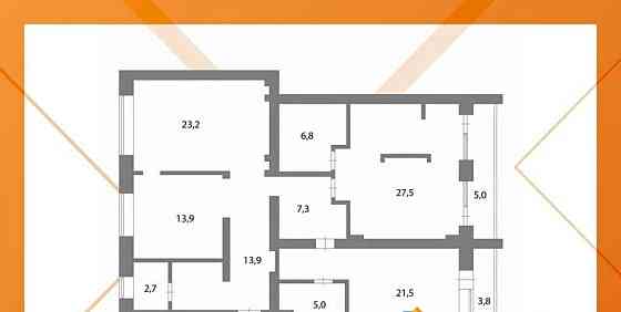 3-комн. квартира, 134.8 м2, 4/6 эт. Стерлитамак