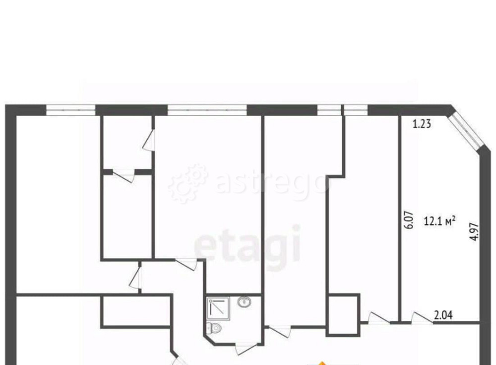 Офис, 12.1 м2 Санкт-Петербург - изображение 2