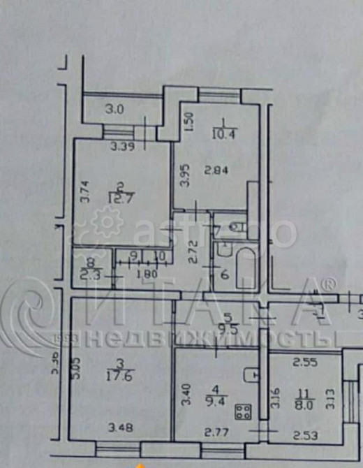 4-комн. квартира, 74.5 м2, 9/14 эт. Санкт-Петербург - изображение 3