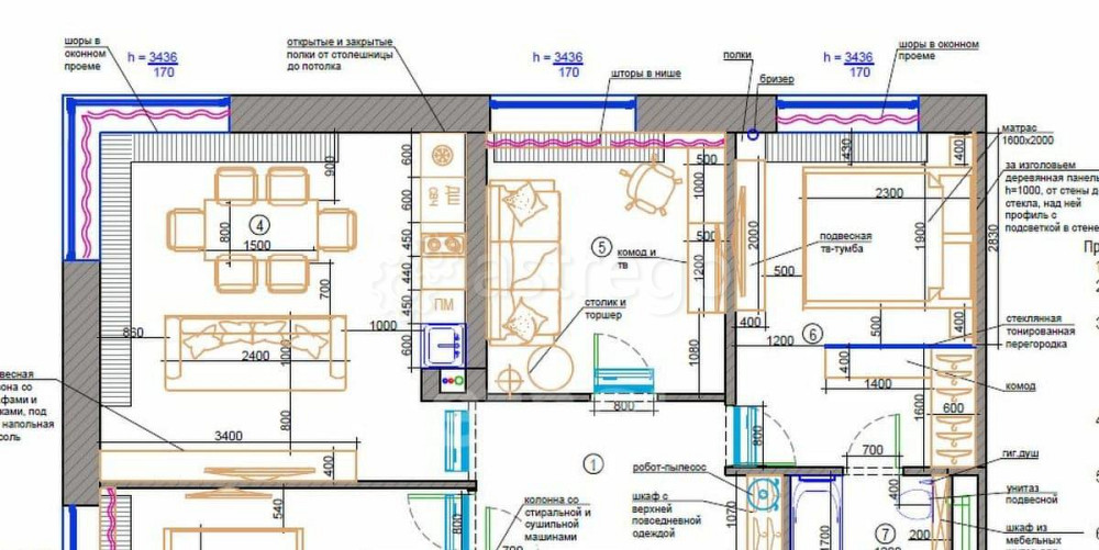 4-комн. квартира, 77.4 м2, 21/21 эт. Москва - изображение 4