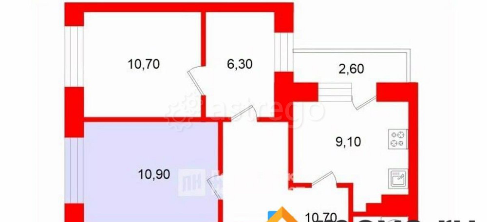 Комната, 10.9 м2, 12/12 эт. Санкт-Петербург - изображение 7