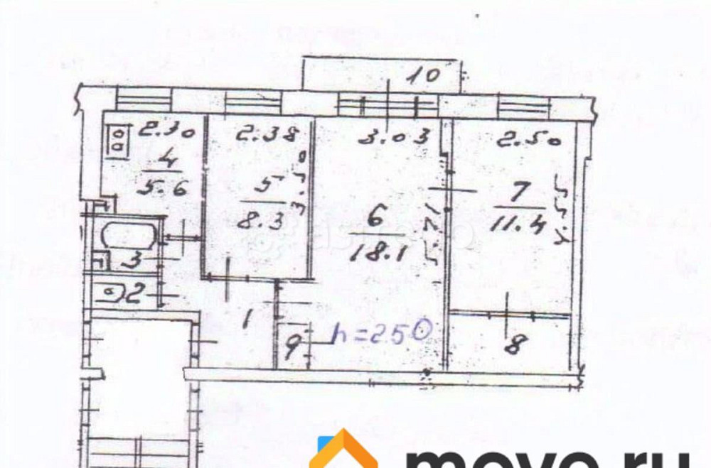 3-комн. квартира, 55 м2, 4/5 эт. Королев - изображение 3