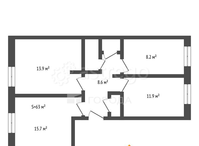 3-комн. квартира, 63 м2, 1/2 эт. Новоалтайск - изображение 5