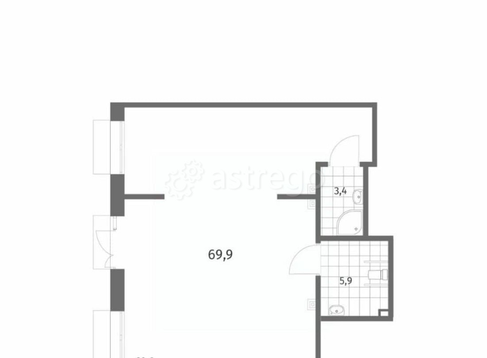 Свободного назначения, 69.9 м2 Санкт-Петербург - изображение 5
