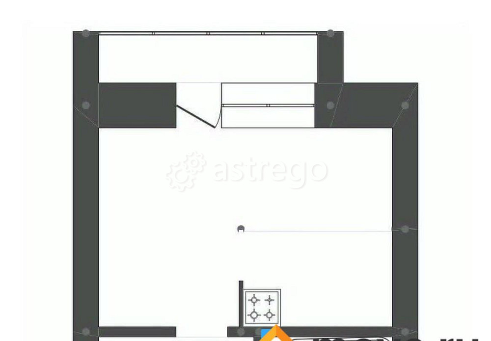 Студия, 31 м2, 4/9 эт. Белогорск - изображение 3