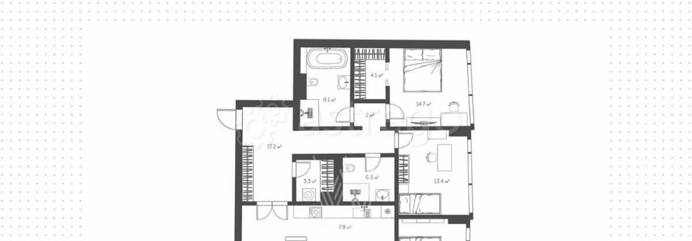 4-комн. квартира, 115 м2, 5/32 эт. Москва - изображение 5