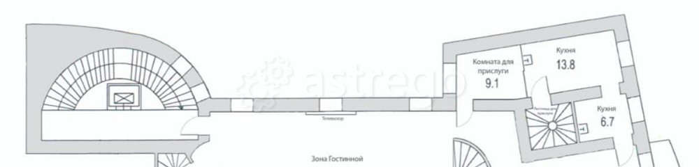 6-комн. квартира, 700 м2, 4/6 эт. Москва - изображение 3