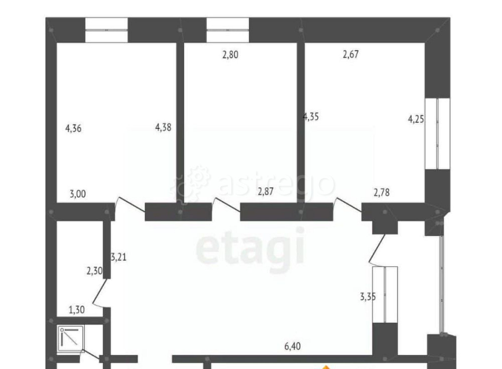 4-комн. квартира, 82.7 м2, 5/5 эт. Белогорск - изображение 7