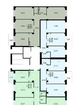 3-комн. квартира, 88.12 м2, 7/9 эт. Красноярск