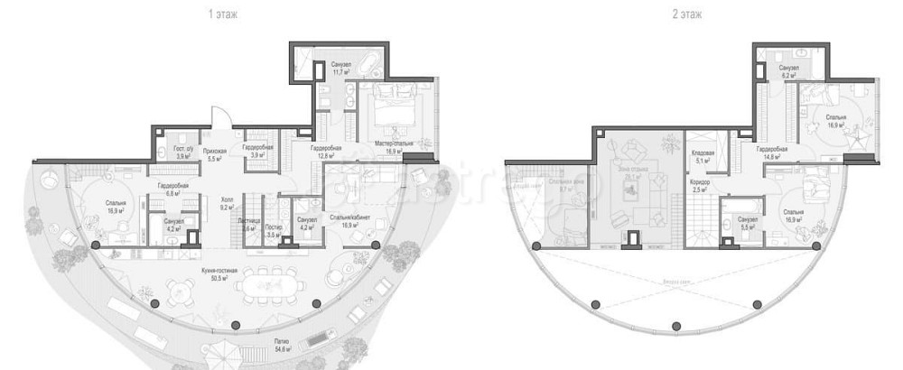 5-комн. квартира, 292.9 м2, 1/9 эт. Москва - изображение 1