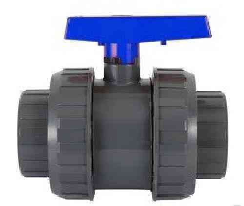 Кран шаровой ПВХ с разборными муфтовыми окончаниями (уплотнения PTFE, EPDM) d 50 мм в упаковке 16 шт Москва