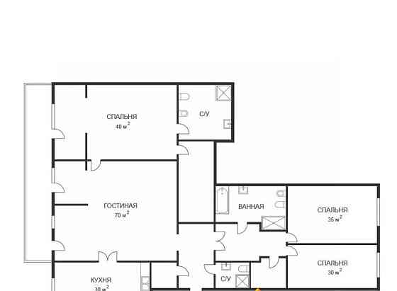 4-комн. квартира, 340 м2, 2/8 эт. Москва
