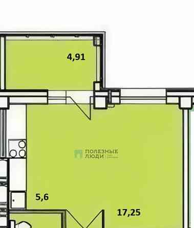Студия, 31.8 м2, 3/17 эт. Красноярск