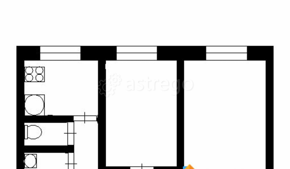 2-комн. квартира, 45 м2, 1/5 эт. Северодвинск - изображение 6