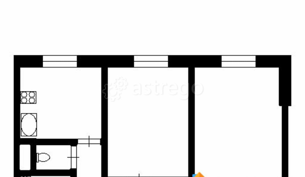 2-комн. квартира, 41.3 м2, 1/5 эт. Северодвинск - изображение 7