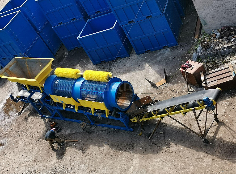 Грохот барабанный на 100 кубометров в час с питателем, конвейер высота 4 метра Красноярск - изображение 1