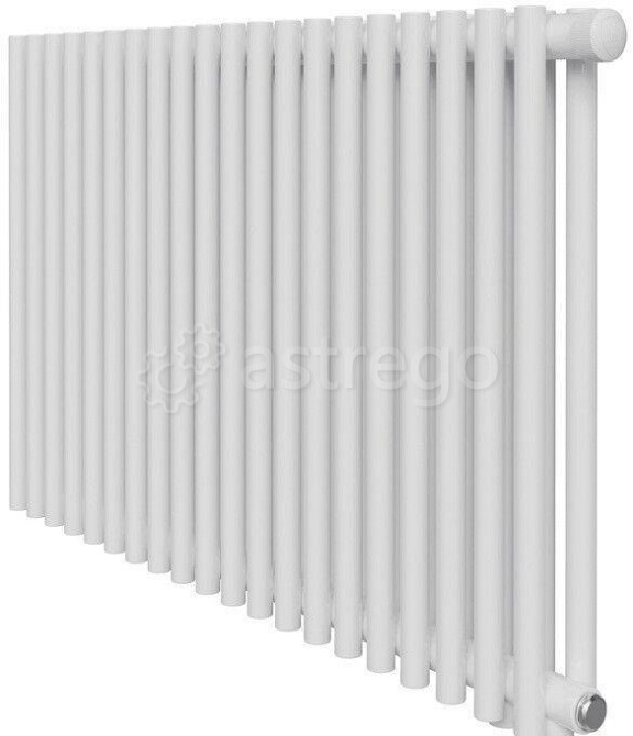 Стальной трубчатый радиатор 2-колончатый Royal Thermo Shift R22 VC2050 - 16 секций RAL9016, нижнее 1 Нижний Новгород - изображение 1