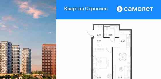 1-комн. квартира, 45.62 м2, 14/24 эт. Красногорск