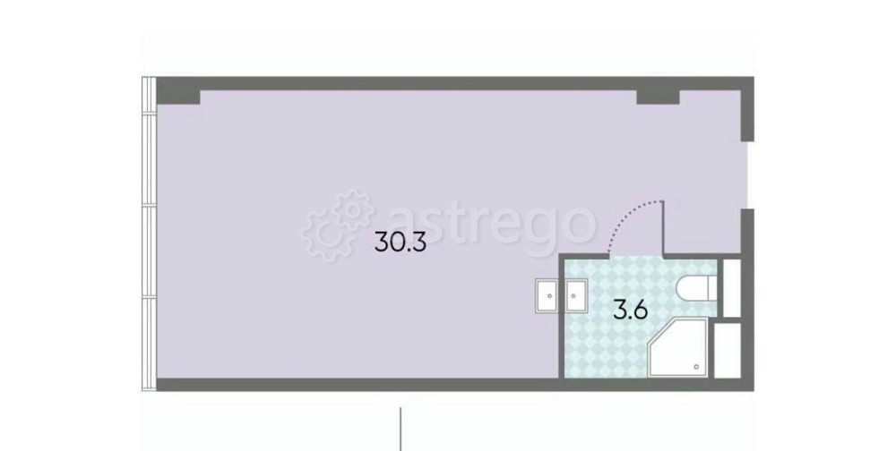 Свободного назначения, 33.9 м2 Москва - изображение 1