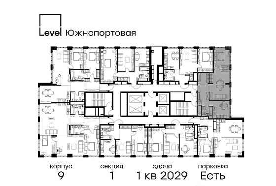 2-комн. квартира, 63.4 м2, 47/49 эт. Москва