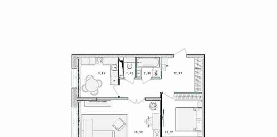 2-комн. квартира, 81.4 м2, 15/17 эт. Пушкино