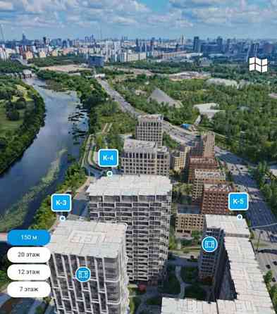 3-комн. квартира, 116 м2, 10/10 эт. Москва