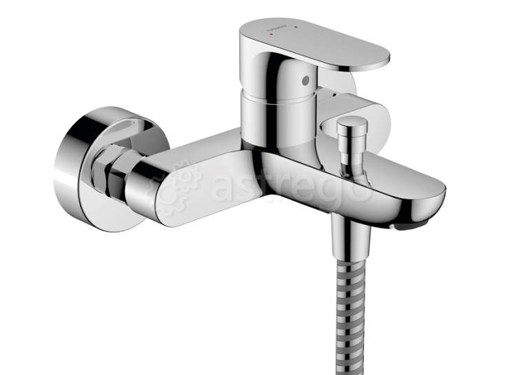 Смеситель для ванны и душа Hansgrohe, Rebris S, 2 режима расхода воды, тип открывания воды - однорыч Москва - изображение 1