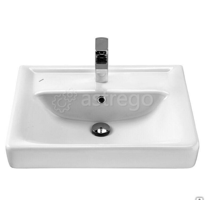 Раковина Santek Тигода 60 см отверстие под смеситель 1WH302082 Новосибирск - изображение 1