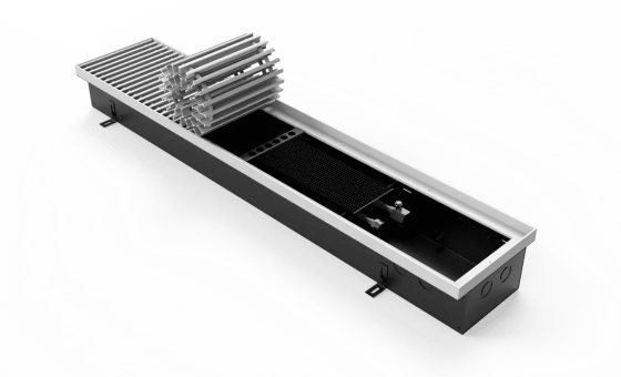 Конвектор внутрипольный VITRON ВК.110.200.1500.2ТГ с корпусом из оцинкованной стали Витрон Москва