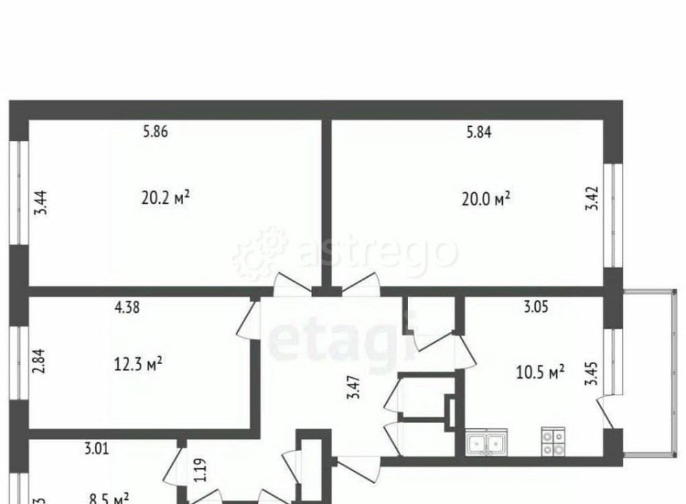 4-комн. квартира, 92.8 м2, 2/9 эт. Норильск - изображение 4