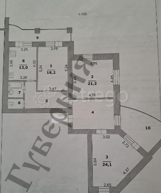 3-комн. квартира, 111 м2, 12/14 эт. Белгород - изображение 9