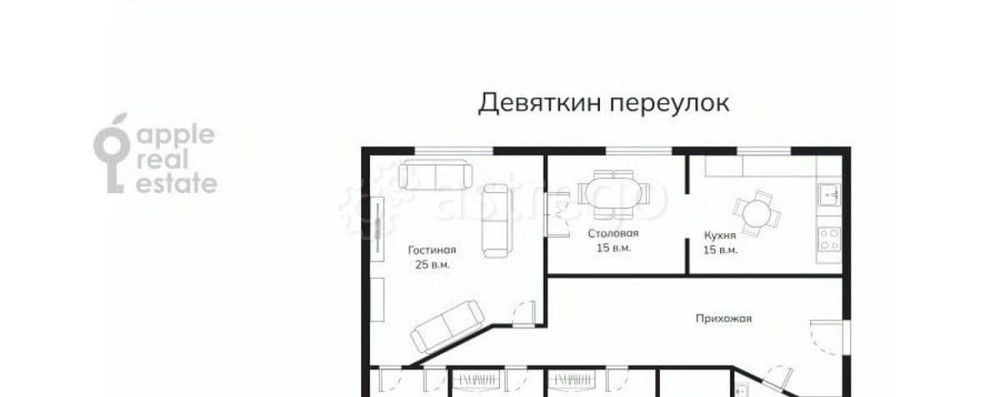 5-комн. квартира, 170 м2, 4/4 эт. Москва - изображение 3