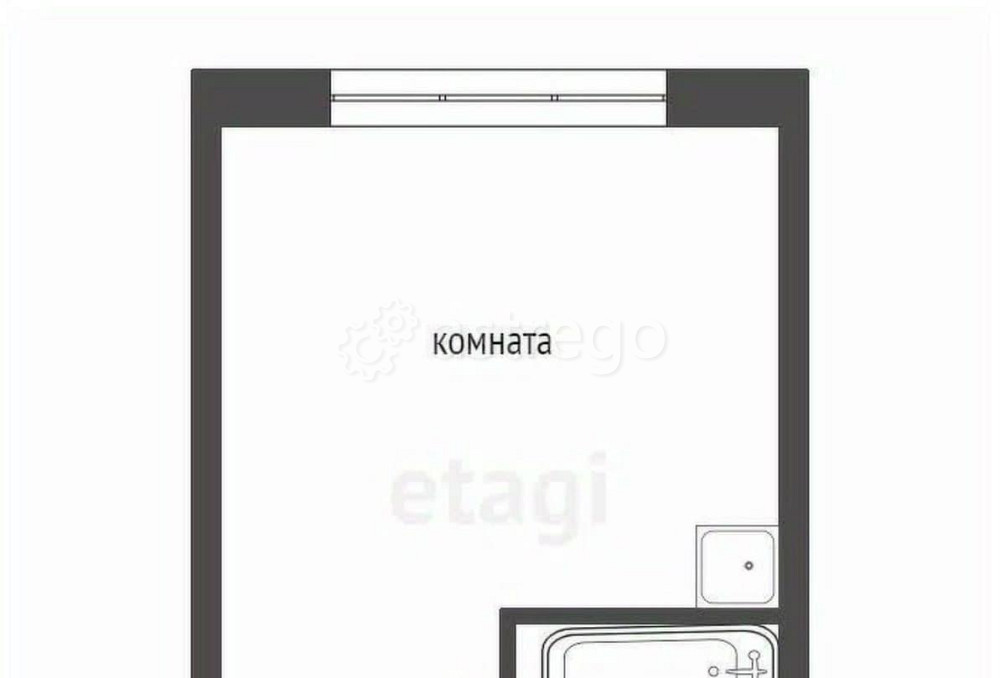 Студия, 11.8 м2, 5/5 эт. Красноярск - изображение 1