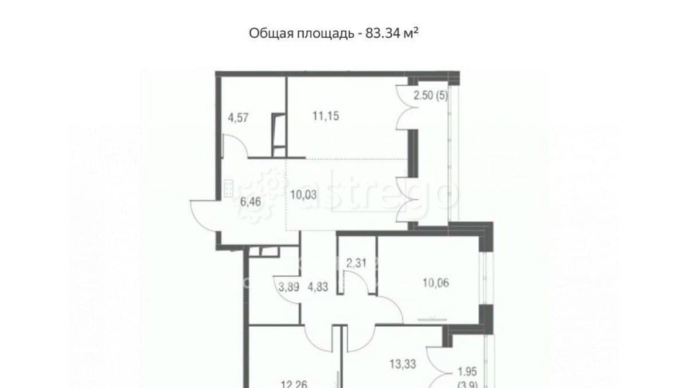 4-комн. квартира, 83.34 м2, 7/24 эт. Одинцово - изображение 6
